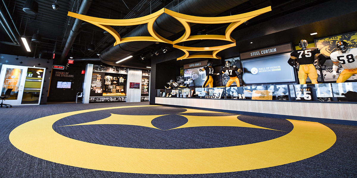 North_Shore_Hall_Of_Honor_Museum_Decades The Steelers By The Decades exhibit in the New Steelers Hall of Honor Museum